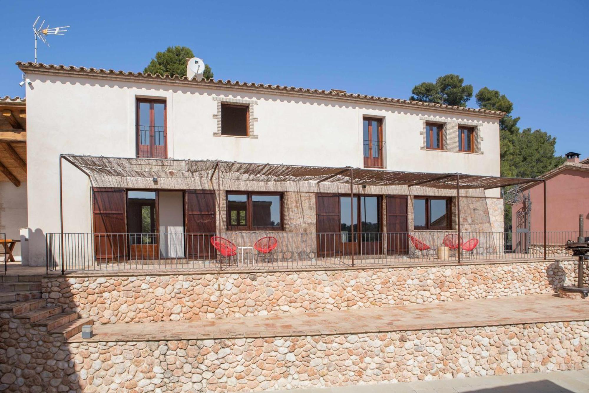 Casa Rural Masia Les Apieres El Pla de Manlleu Esterno foto