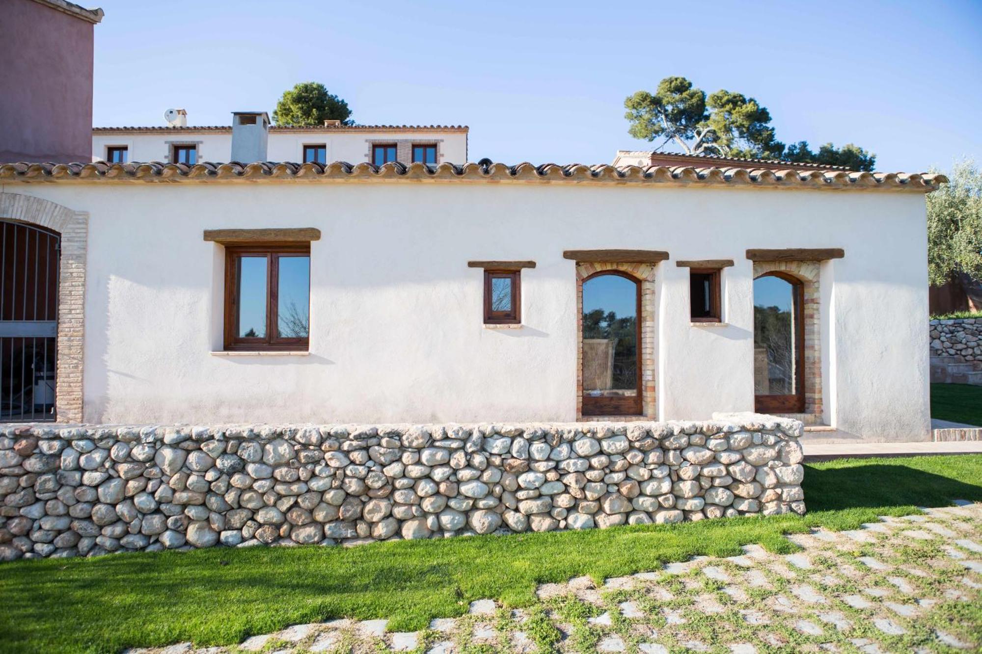 Casa Rural Masia Les Apieres El Pla de Manlleu Esterno foto